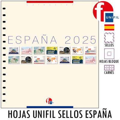 Hojas de Álbum Unifil para Sellos de España