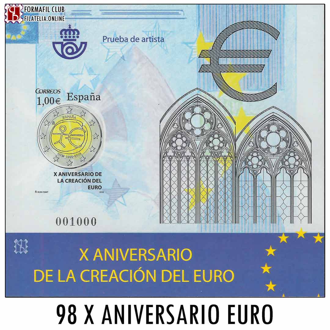 98 DECIMO ANIVERSARIO DE LA CREACION DEL EURO