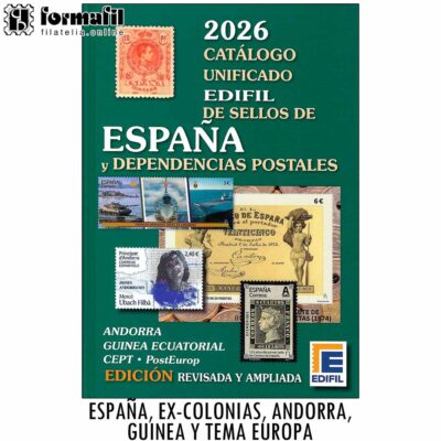 nuevo catalogo unificado de sellos de españa y dependencias postales edifil 2026