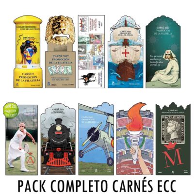 Pack Completo Carnés De Promoción De La Filatelia Ecc