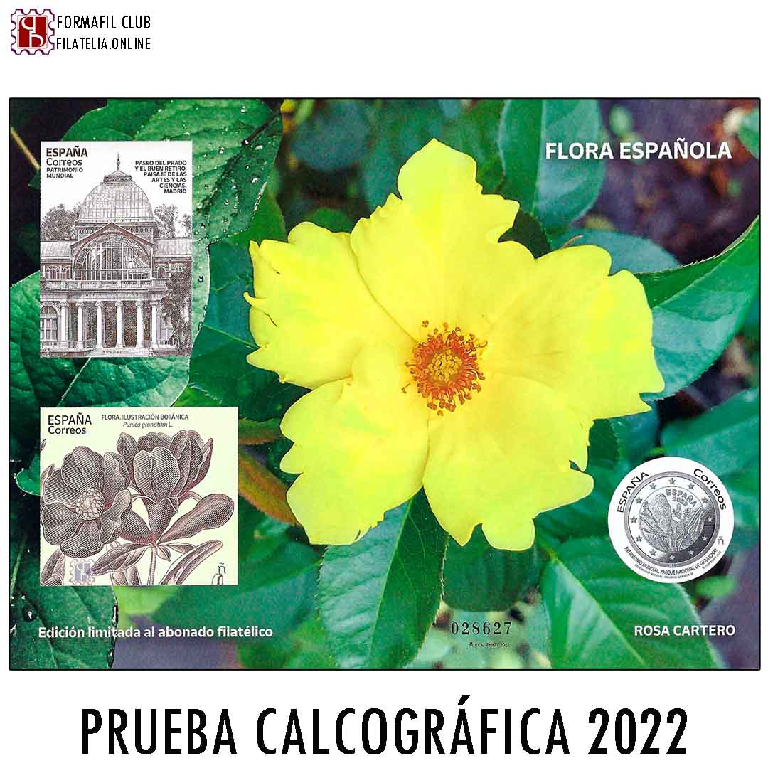 Prueba Oficial de Impresión Calcográfica - Flora Española - Año 2022