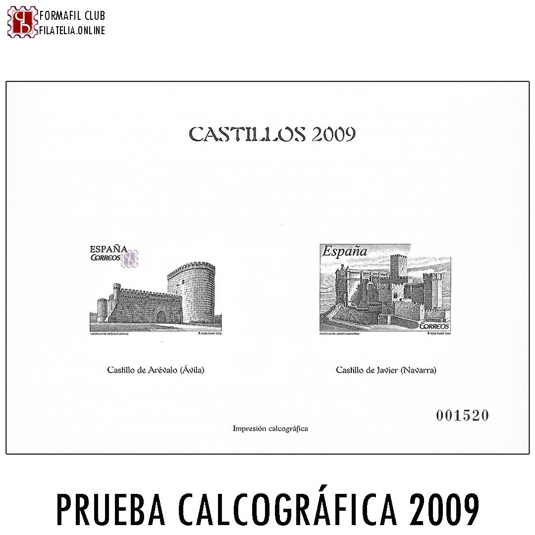 Prueba Oficial de Impresión Calcográfica - Castillos de España - Año 2009