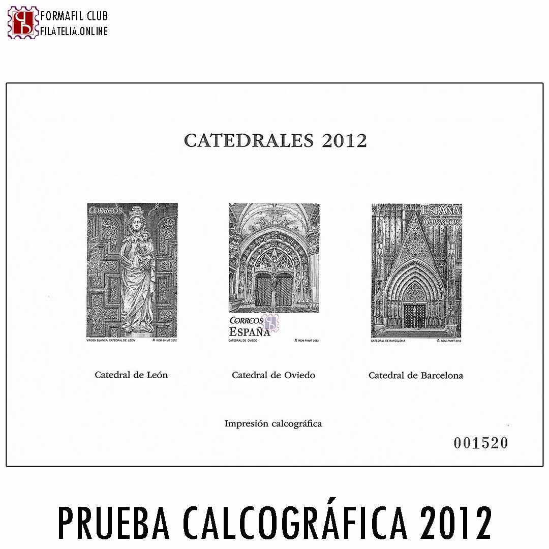 Prueba Oficial de Impresión Calcográfica - Catedrales de España - Año 2012