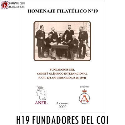 Homenaje Filatelico 19 Fundadores Del Coi