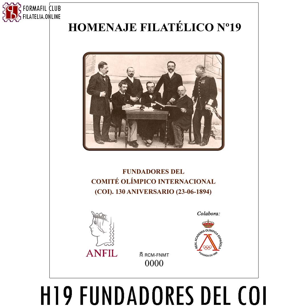 Homenaje Filatelico 19 Fundadores Del Coi