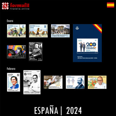 Sellos España Enero Febrero 2024