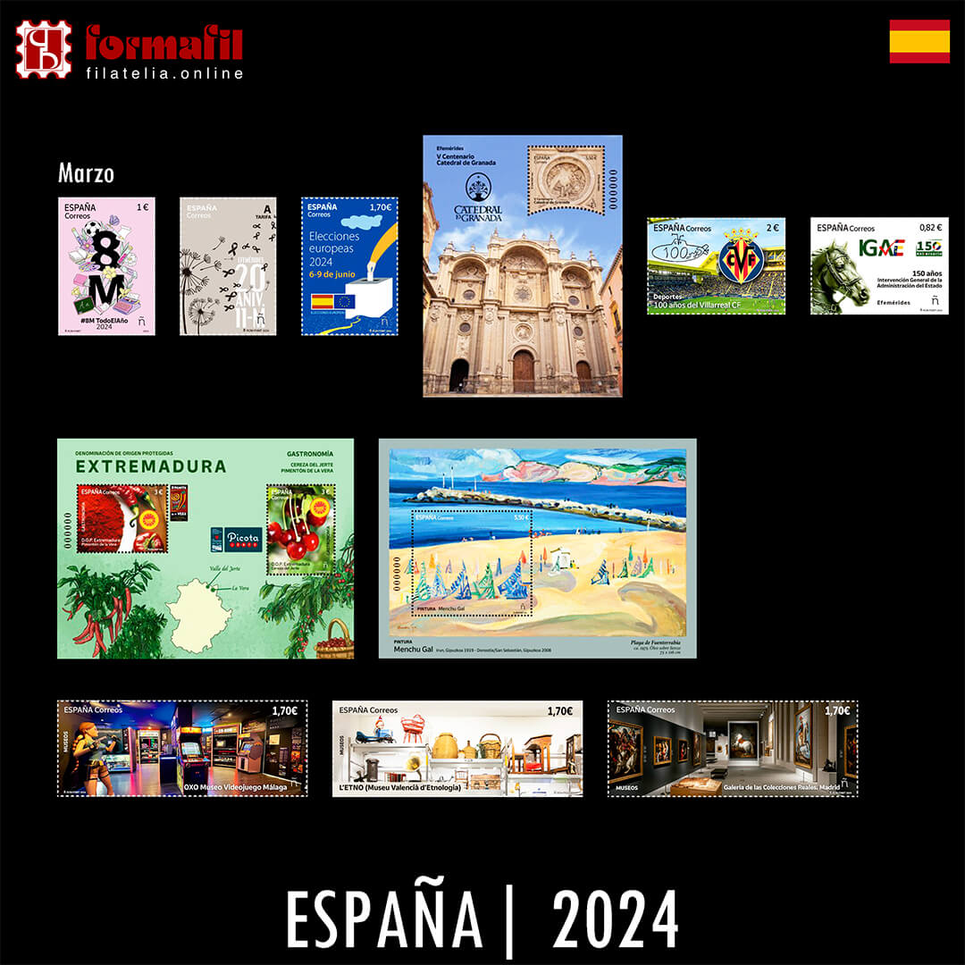 Sellos España Marzo 2024