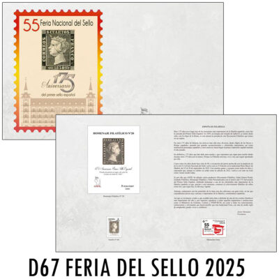 Documento Filatélico 67 - Feria Nacional del Sello - Año 2025