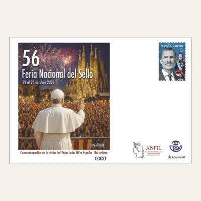 Sobre Entero Postal 166 - Visita del Papa León XIV a Barcelona